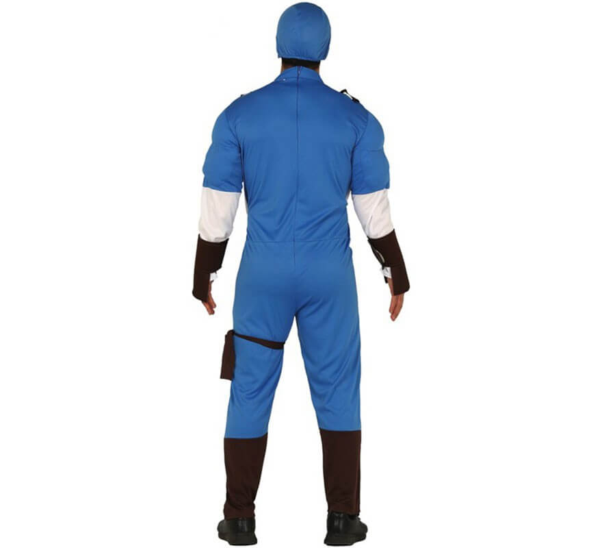 Disfraz de Capitán Azul para hombre-B