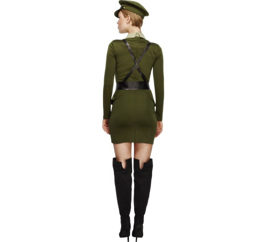 Army Captain Kostüm mit Geschirr für Damen-B