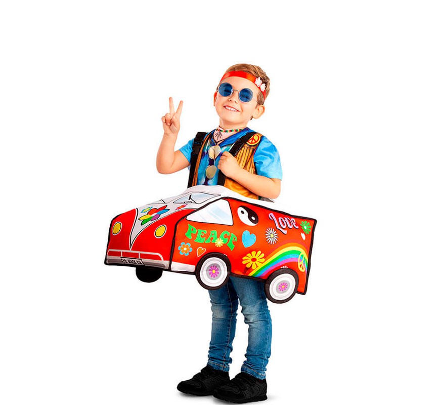 Hippie-Kostüm Caravan Schultern Kinder-B