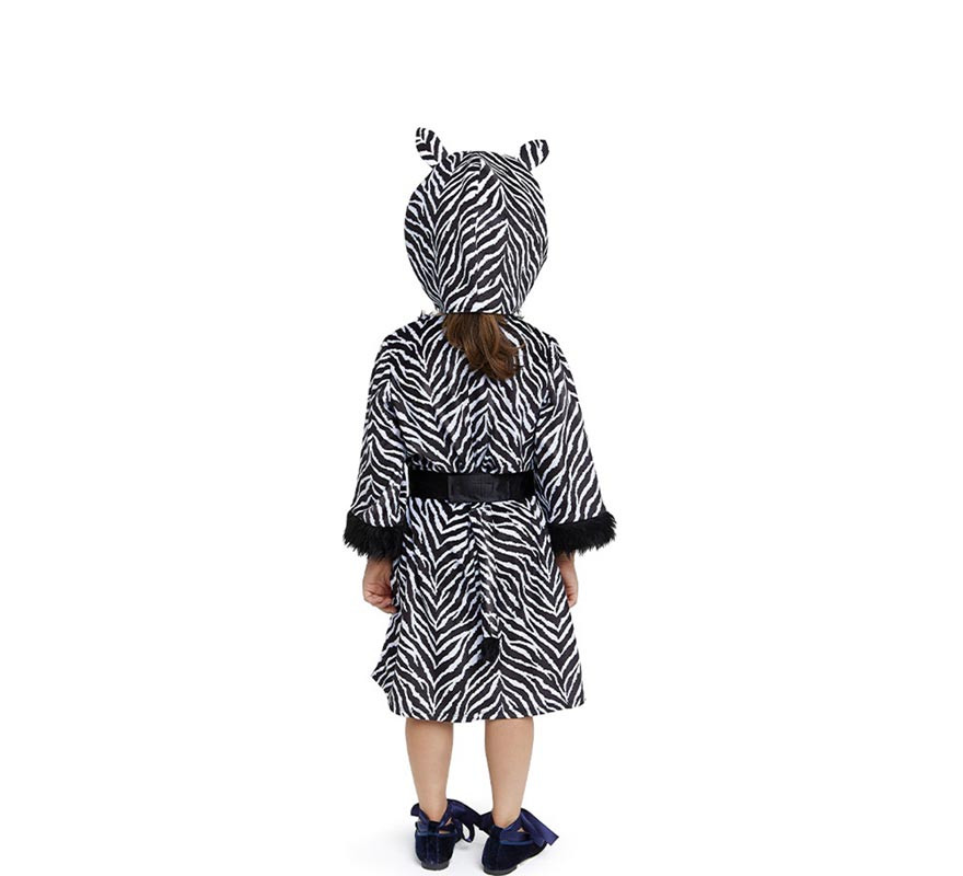 Zebra costume in dress with hat for girl-B