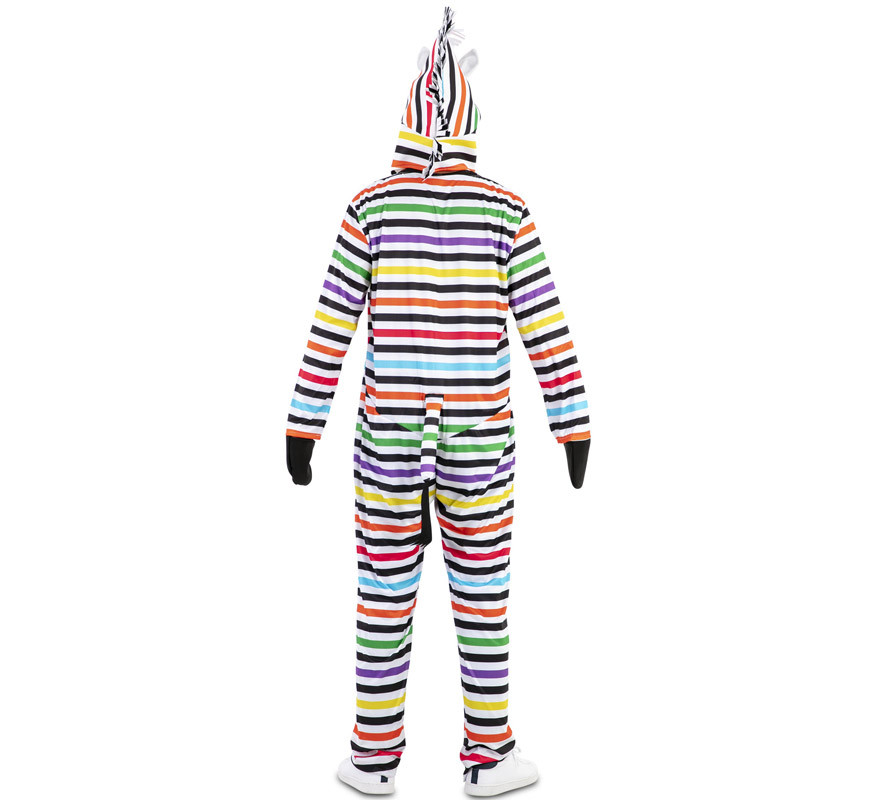 Costume da Zebra multicolore per uomo-B