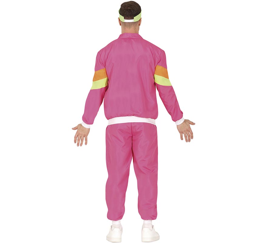 Disfraz de Chándal rosa y amarillo neón para hombre-B