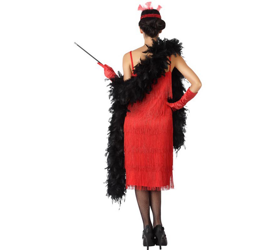 Rote Charleston-Kostüm für Damen-B