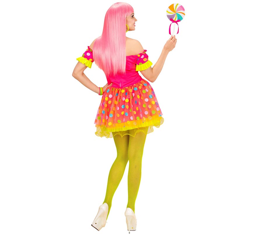 Disfraz de Chica Caramelo fucsia para mujer-B