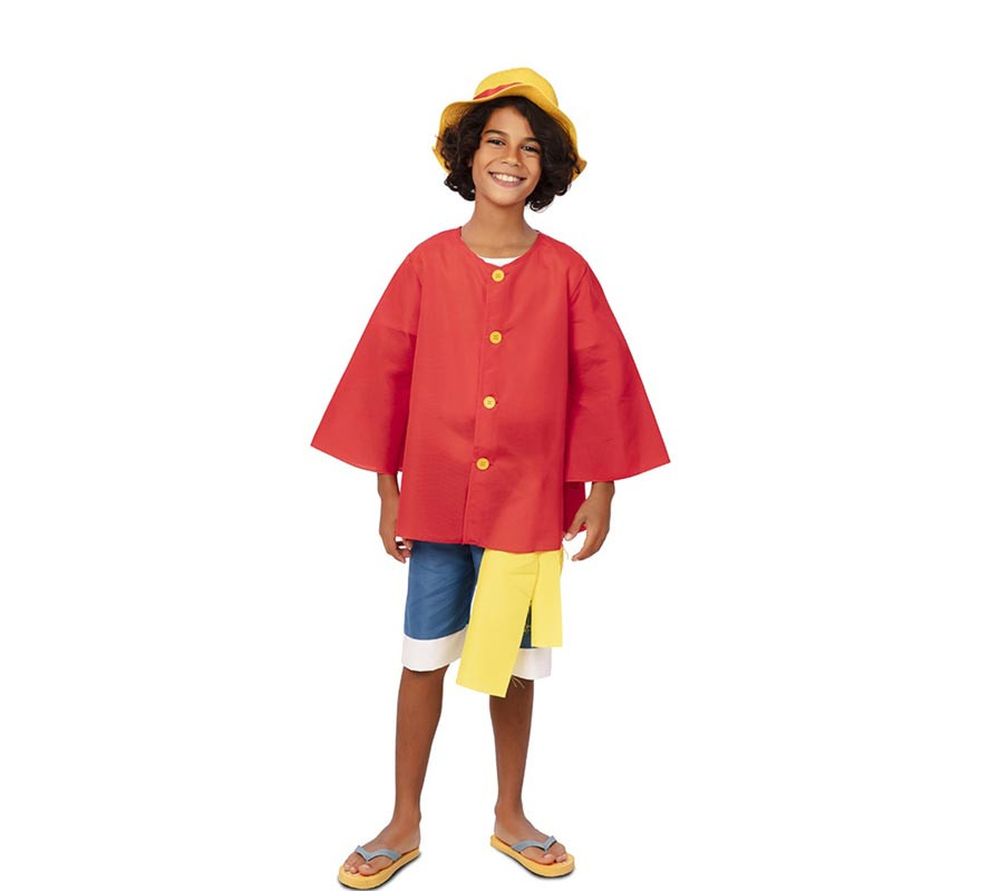 Costume da Ragazzo Elastico Rosso con Bandana per Bambino-B