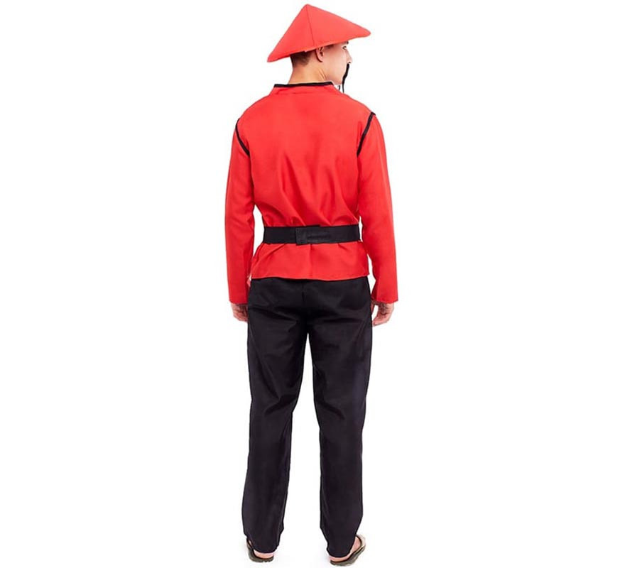 Disfraz de Chino rojo para hombre-B