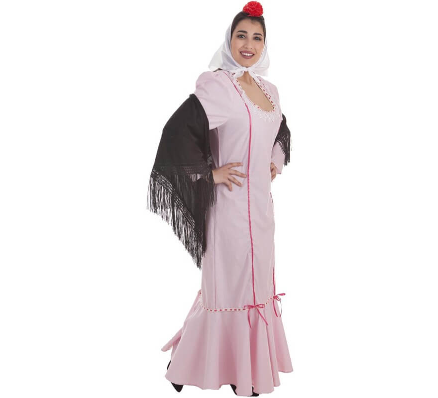 Costume di chulapa rosa per donna-B