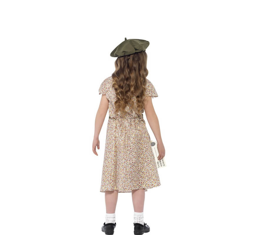Disfraz de Colegiala Victoriana con Estampado para niña-B