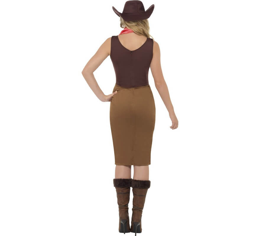 Cowgirl Kostüm mit Mieder für Damen
