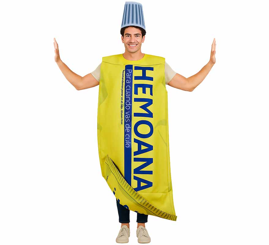 Disfraz de Crema Hemoanal con gorro para adulto-B