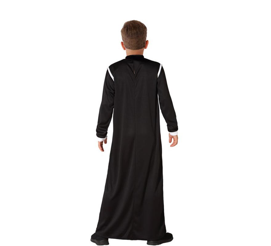 costume noir prêtre pour les garçons-B
