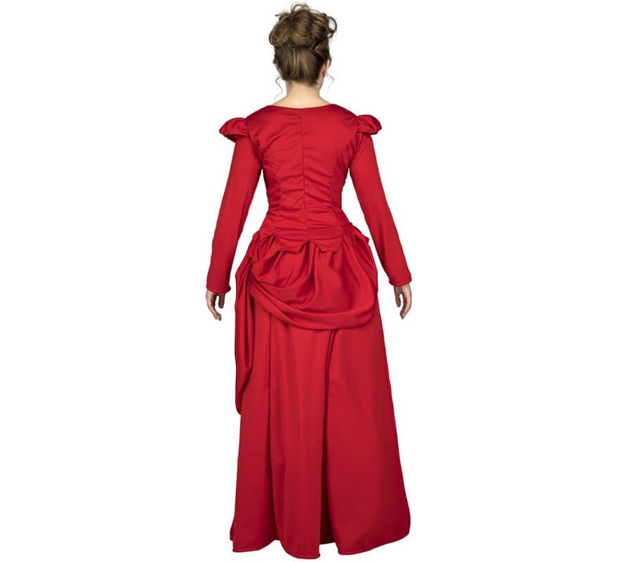 Disfraz de Dama roja del oeste para mujer-B