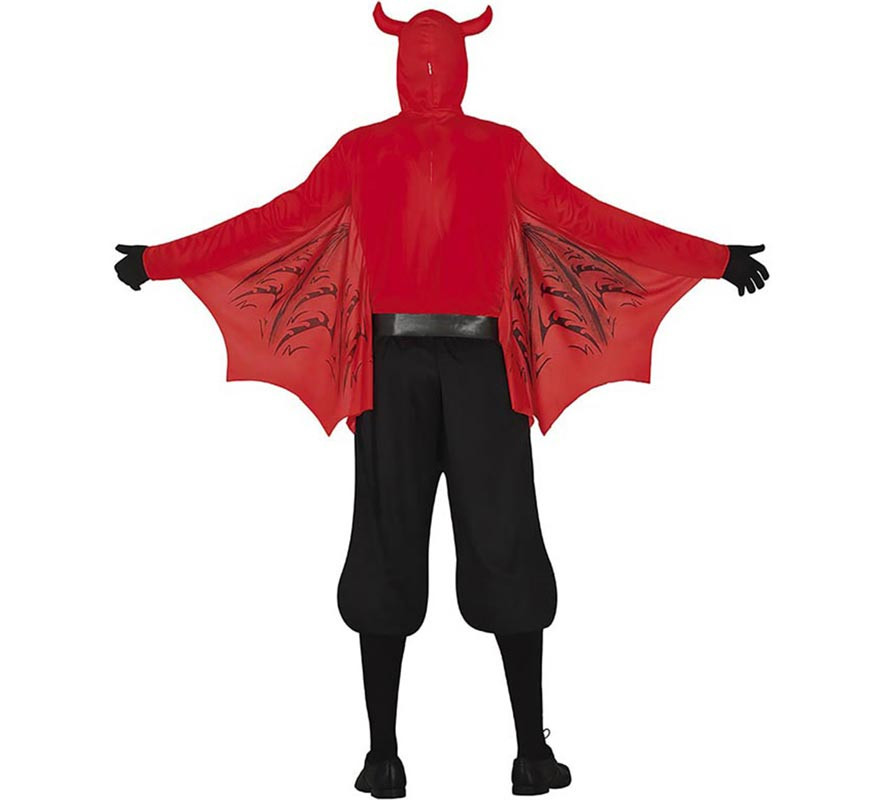 Disfraz de Demonio Temible rojo para hombre-B