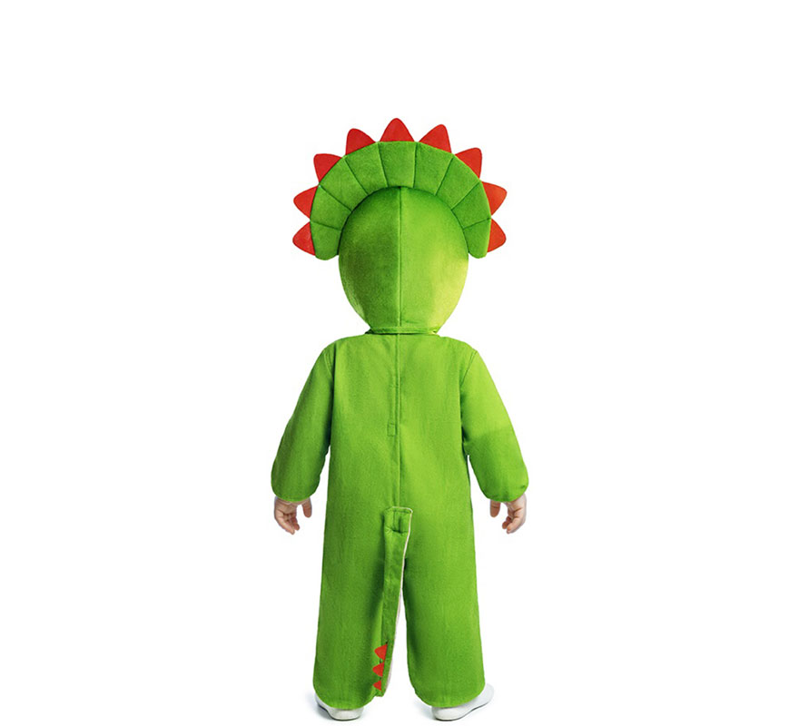 Disfraz de Dinosaurio verde para bebé-B
