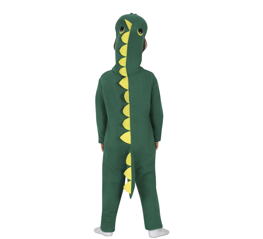 Fato de dinossauro verde para crianças-B