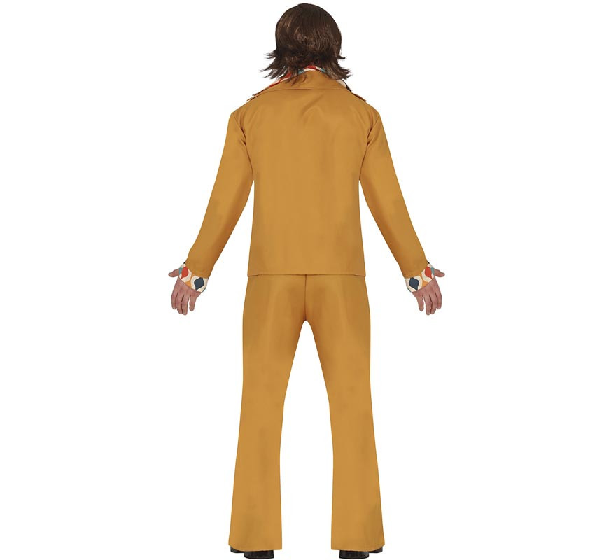 Orangefarbenes 70er-Jahre-Disco-Kostüm für Herren-B
