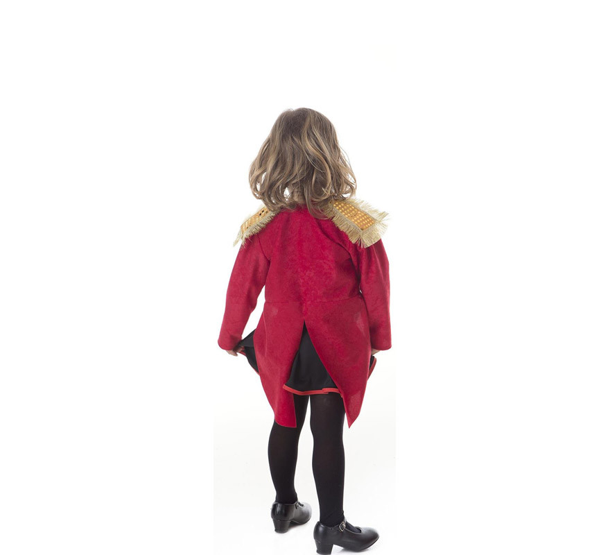 Costume da domatrice elegante rosso per bambina-B