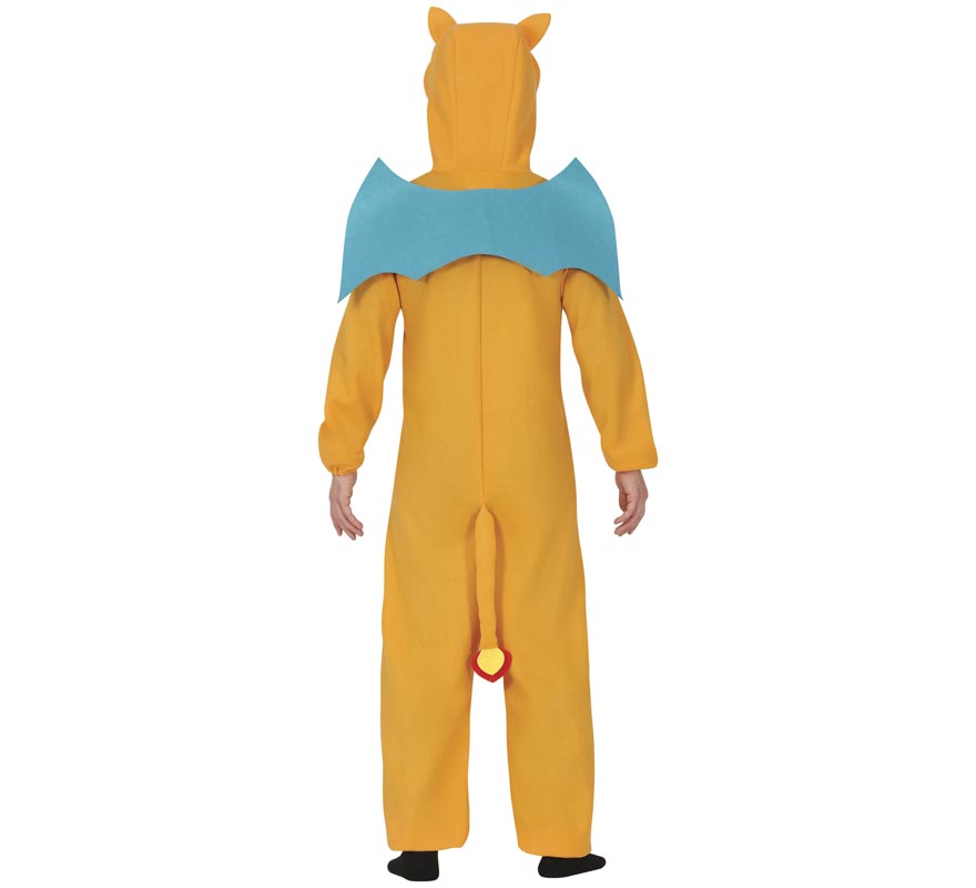 Fato de dragão laranja para homens-B