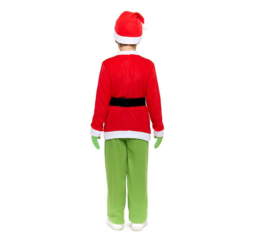 Disfraz de Duende Gruñón de Navidad para niño-B