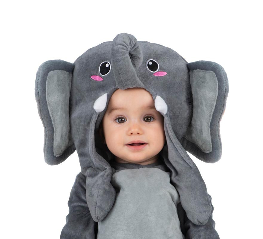 Elephant costume with movable ears for babies and children-B