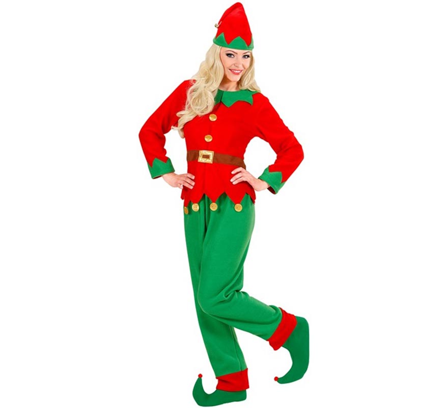 Disfraz de Elfa Ayudante de Santa Claus para mujer-B