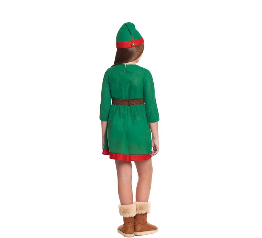 Costume da Elfo di Natale Aiutante di Babbo Natale per bambina-B