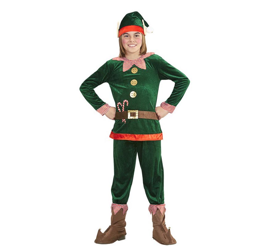 Disfraz de Elfo Ayudante de Papá Noel para niño-B