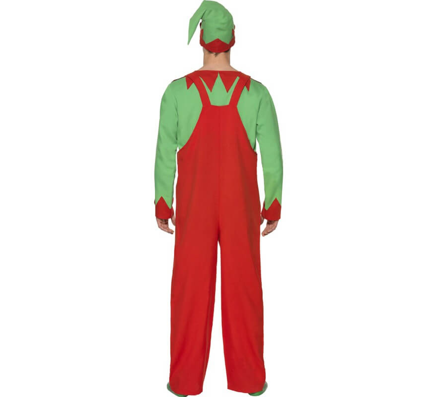 Disfraz de Elfo Rojo y Verde para hombre-B