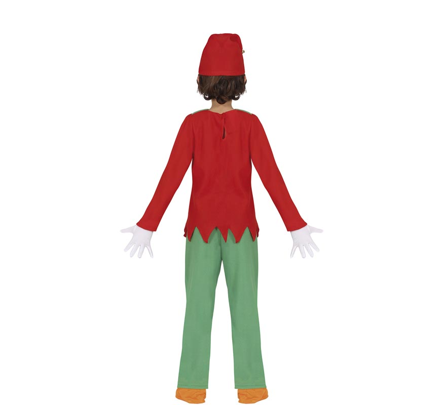Grünes und rotes Elfenkostüm für Kinder-B