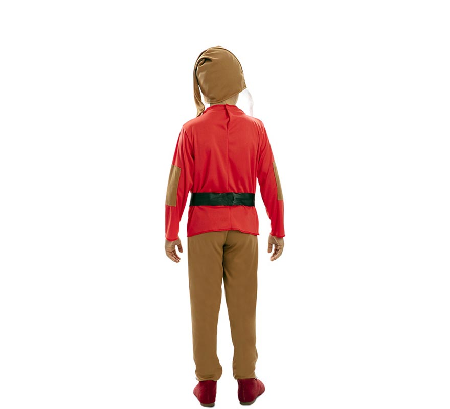 Fato de anão vermelho de conto de fadas para meninos-B
