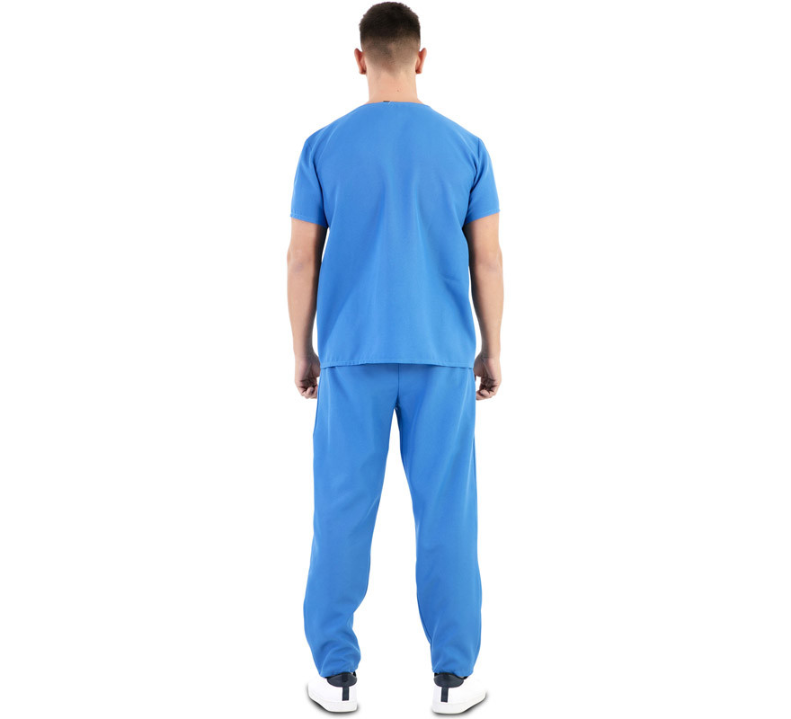 Disfraz de Enfermero Azul para adultos-B