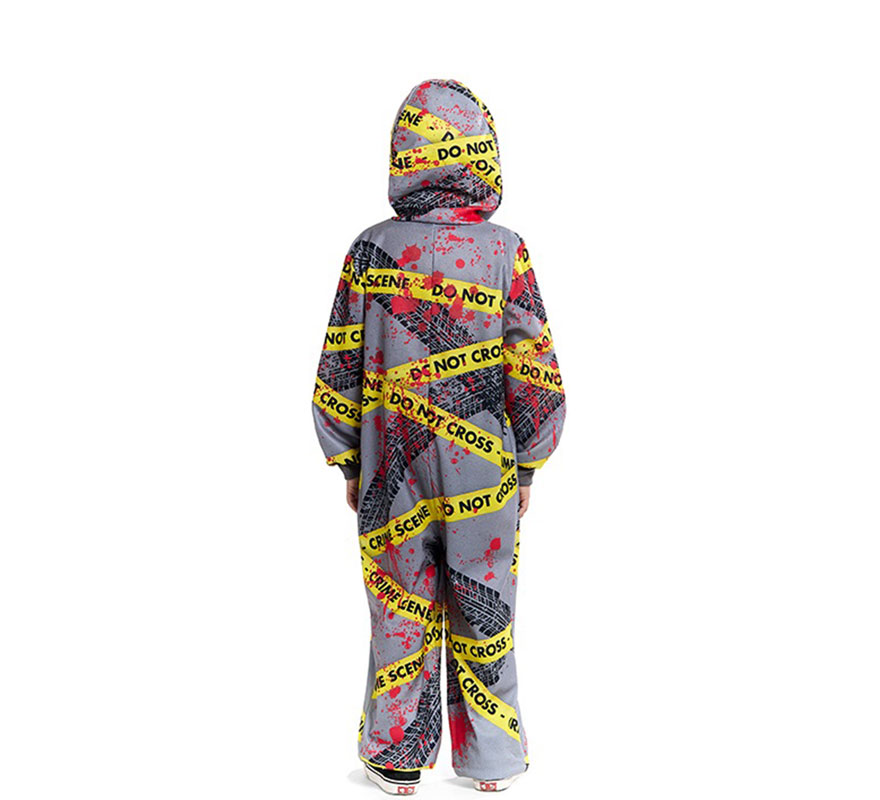 Fato de cena de crime para meninos-B