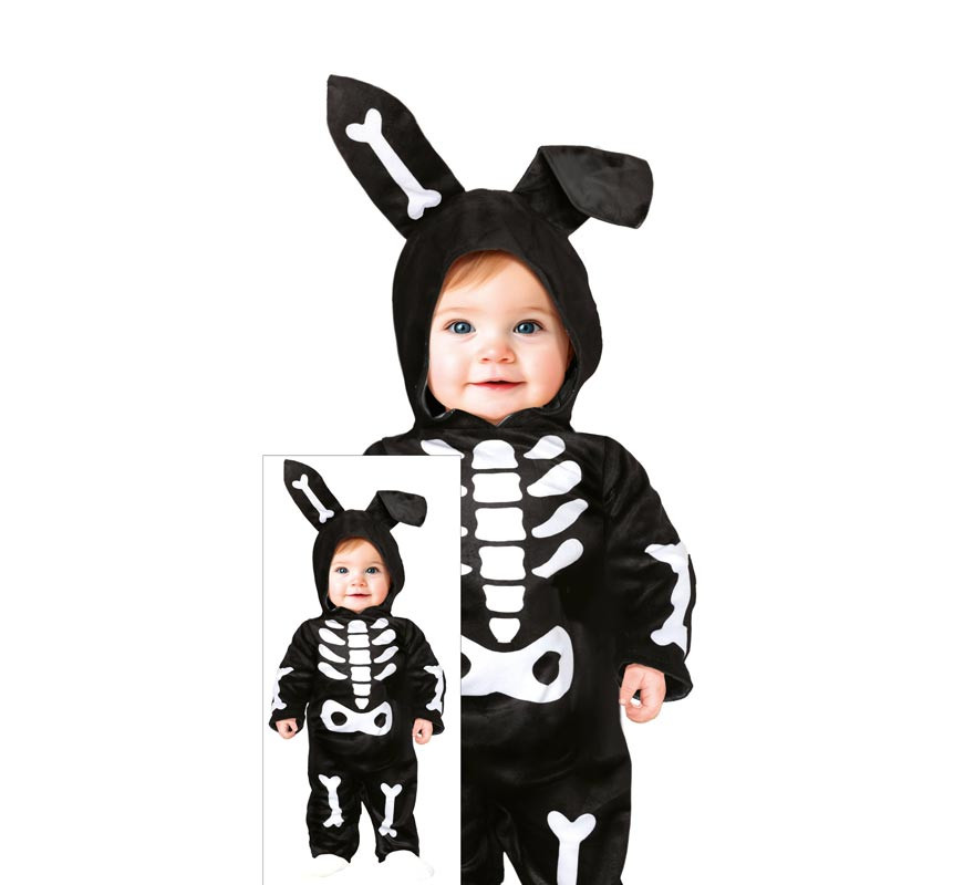 Costume de squelette de lapin pour bébé-B