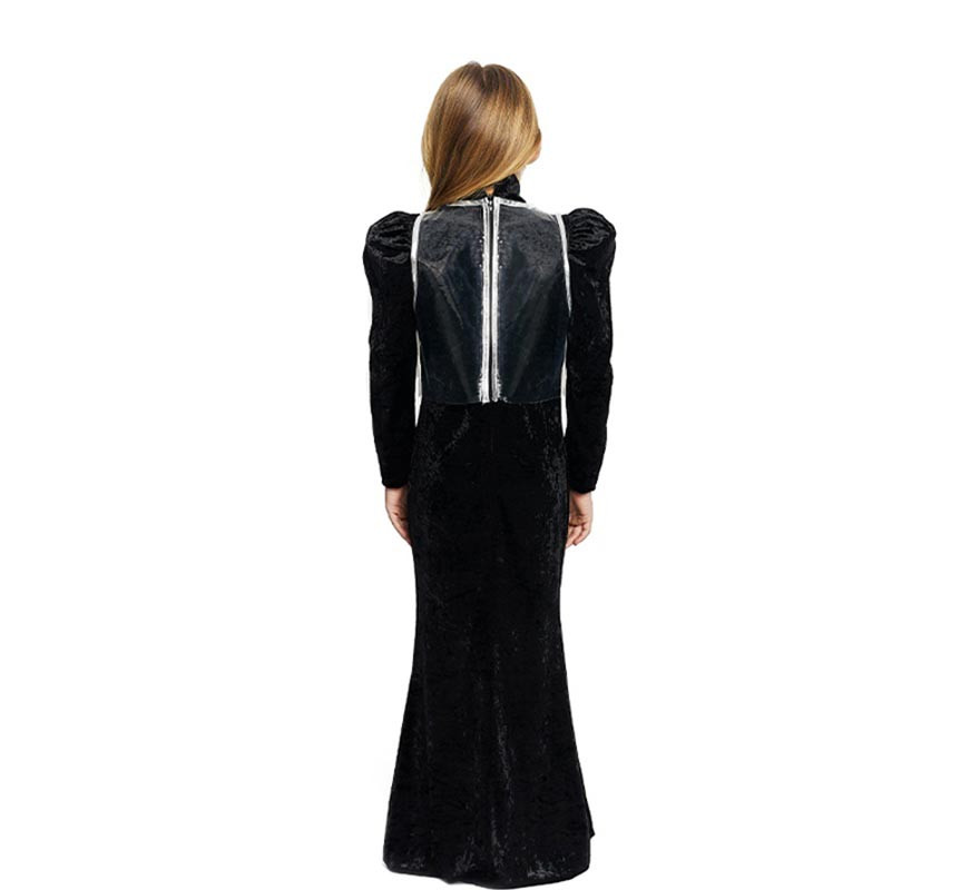 Black Glamorous Skeleton Costume for Girls and Teenagers-B