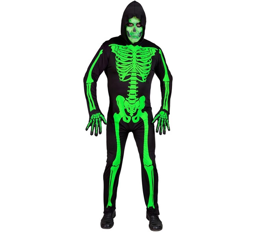 Green Skeleton Costume for Men-B