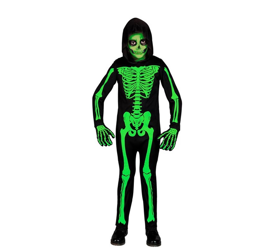 Green Skeleton Costume for Boys-B