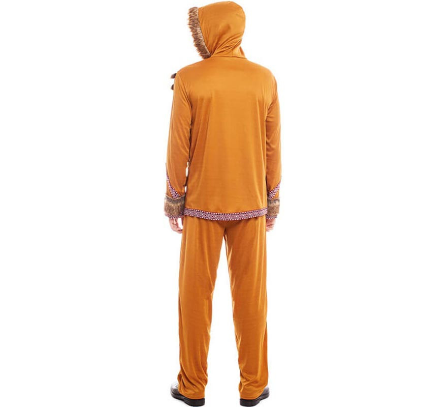 Disfraz de Esquimal naranja para hombre-B