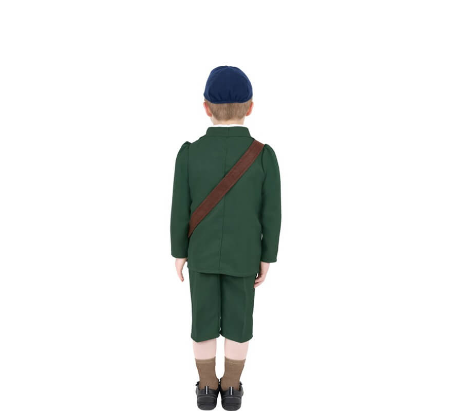 Costume di evacuato della 2ª guerra mondiale per ragazzo-B