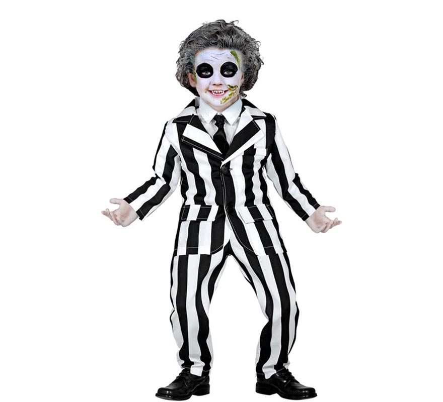Striped Ghost Costume for Boys-B