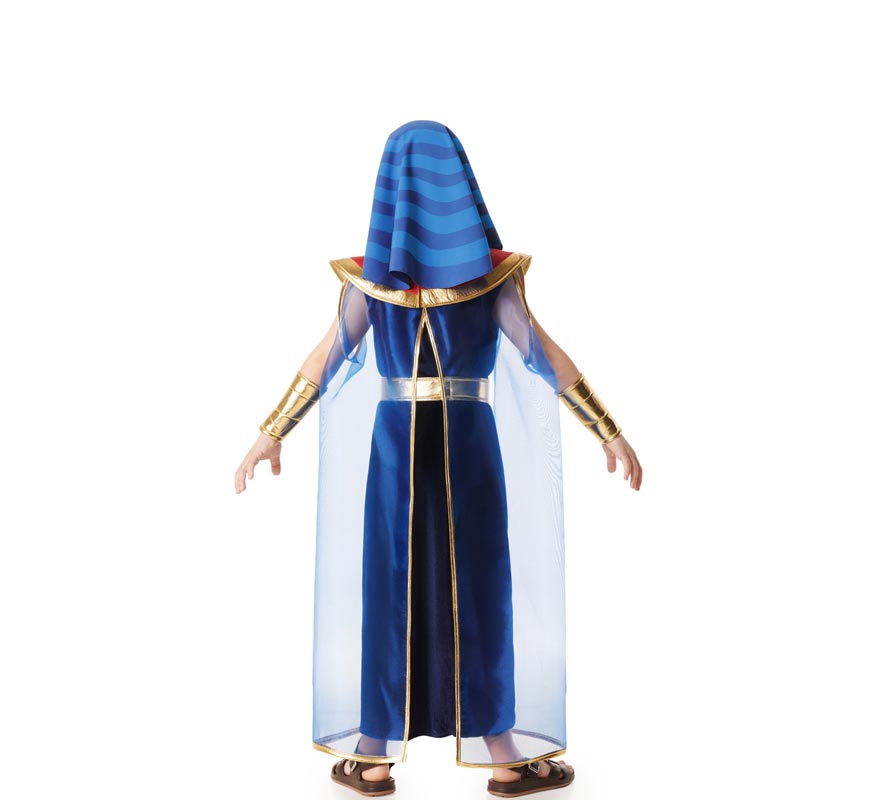 Fato de faraó egípcio azul para meninos-B Fato de faraó egípcio azul para meninos-B
