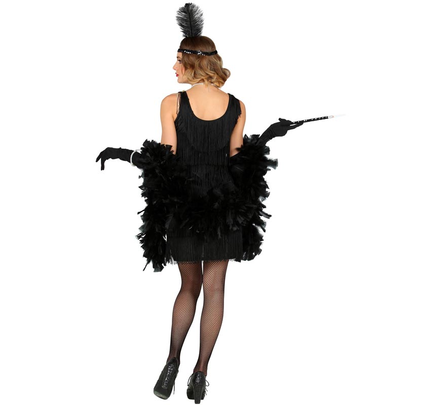Women's Black 1920s Flapper Costume-B Women's Black 1920s Flapper Costume-B