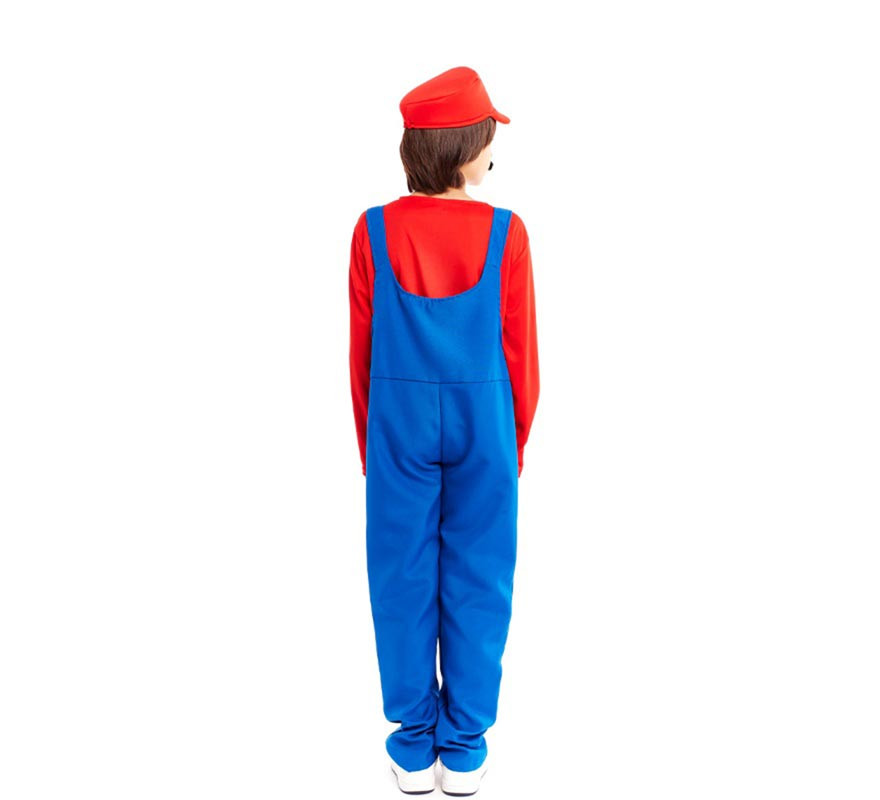 Rotes Klempnerkostüm für Kinder-B