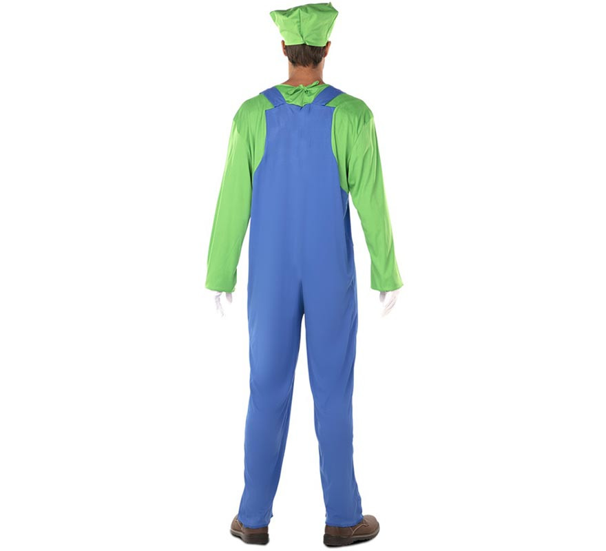 Costume verde idraulico per un uomo-B