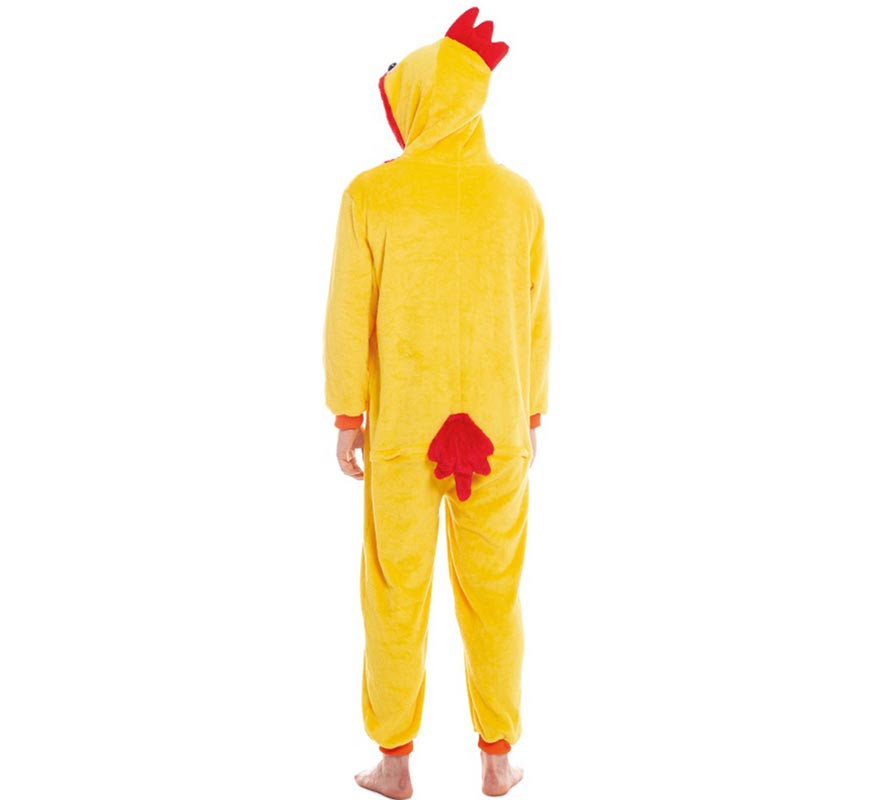 Disfraz de Gallo Amarillo y Rojo para adultos-B