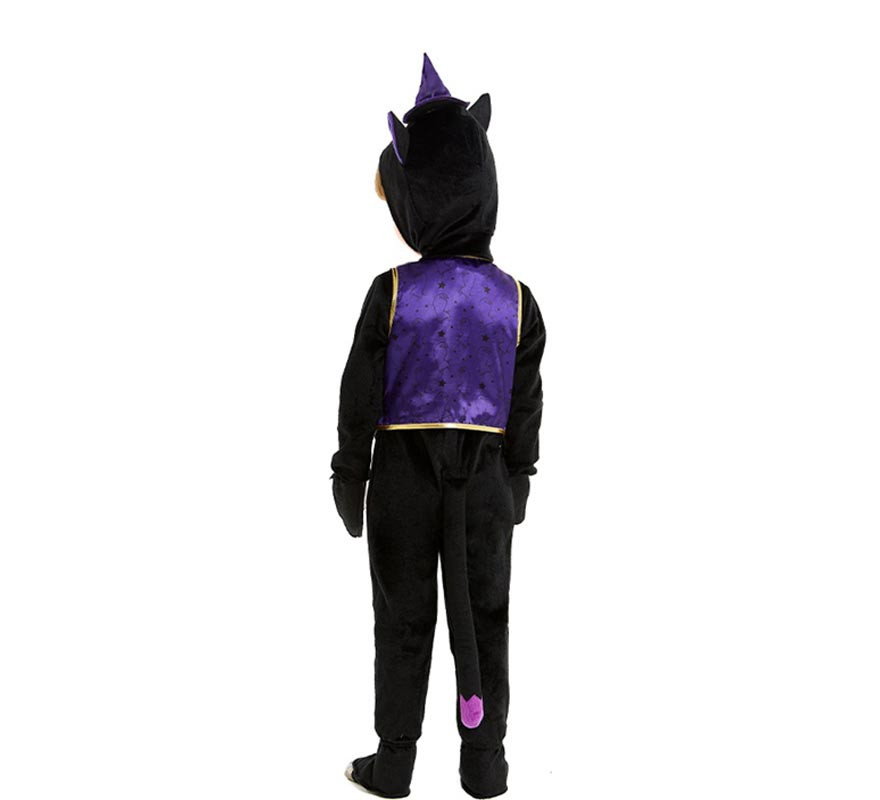 Baby and Toddler Kitty Costume in Hooded Suit with Bow Tie-B