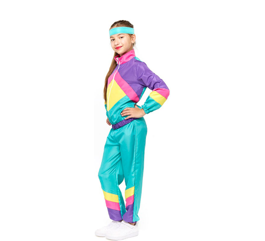 Disfraz de Gimnasta Chándal Retro para niño-B