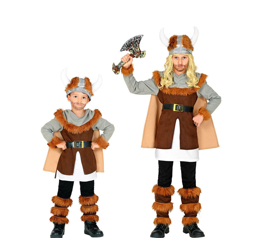 Nordisches Wikinger Krieger Kostüm für Kinder-B