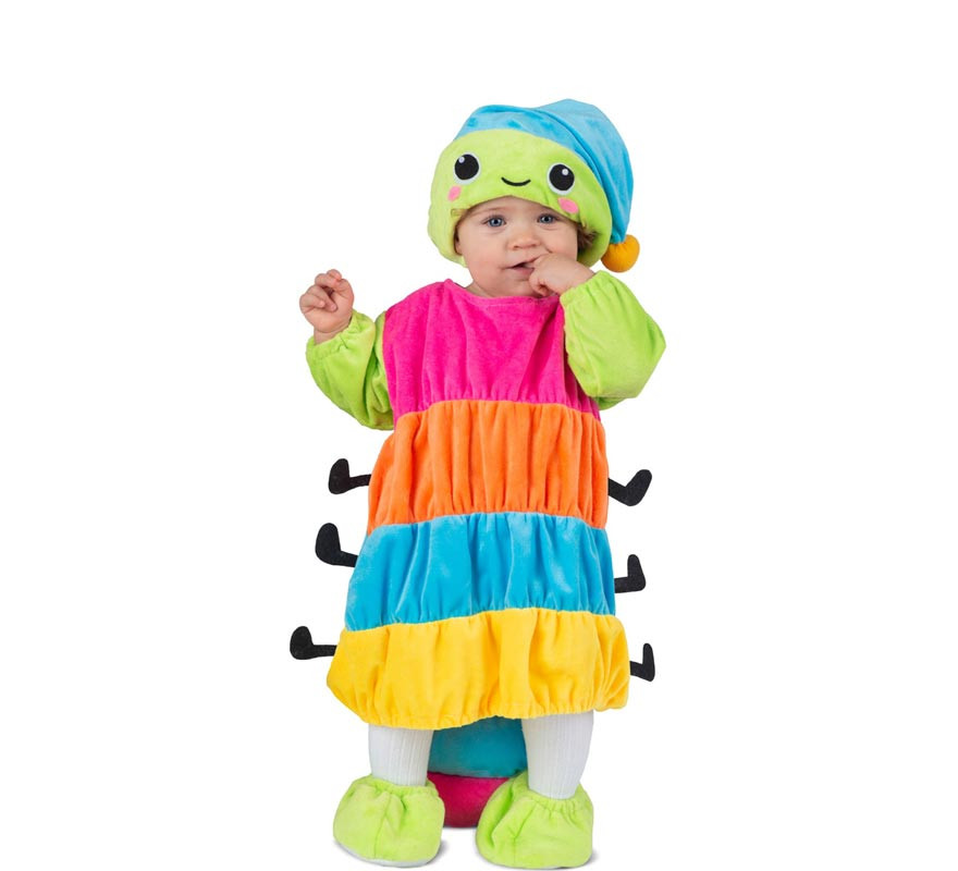 Worm costume with luminous hat for babies and children-B