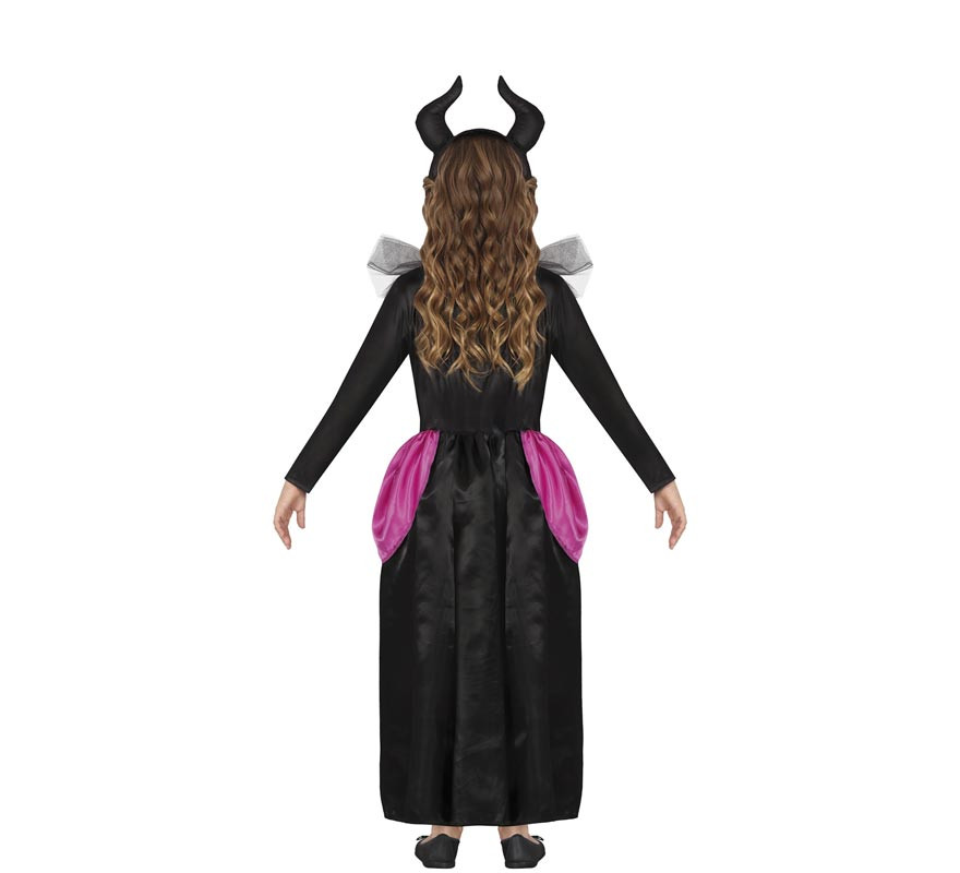 Purple Evil Fairy Costume for Girls-B