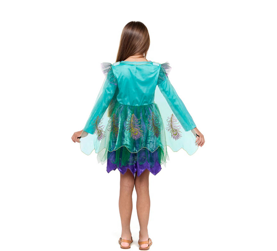 Disfraz de Hada Pavo Real para niña-B